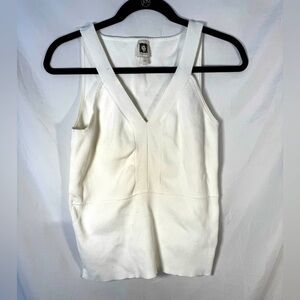 Anne Klein White Sleeveless Women's Top Size L